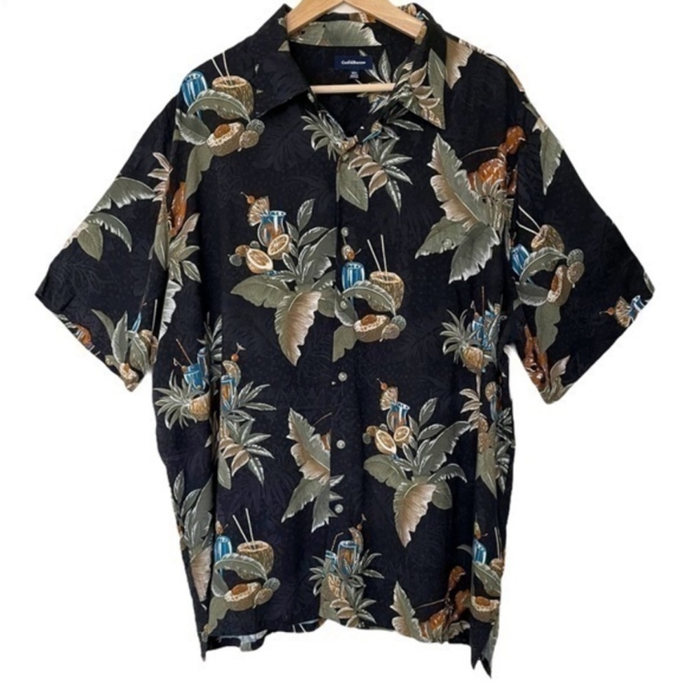 Croft&Barrow Casual Vacation Cocktail Short Sleeve Shirt XL